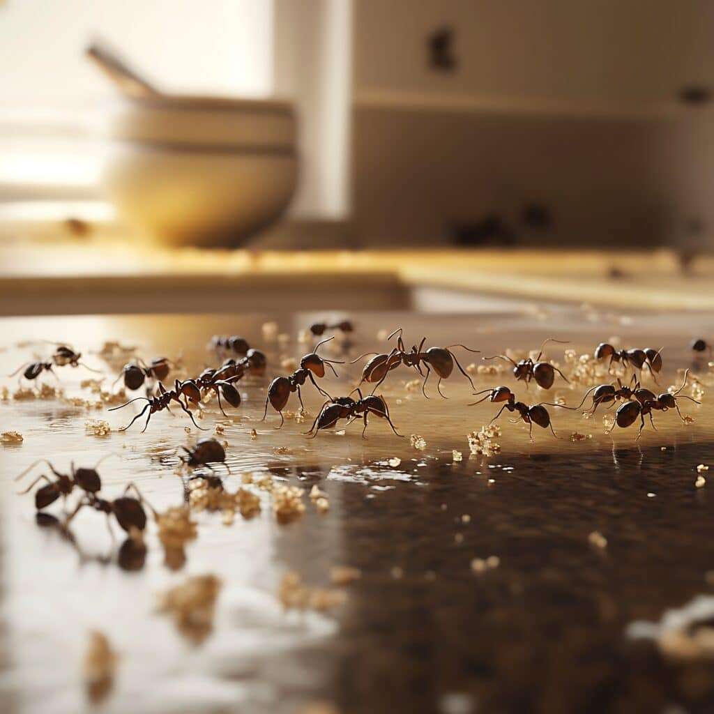 Fourmis dans une maison à Dainville