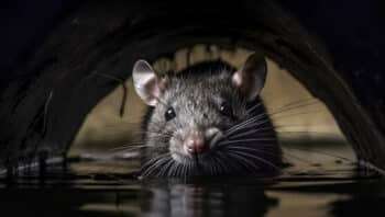 Crottes de souris dans un garage à Bapaume